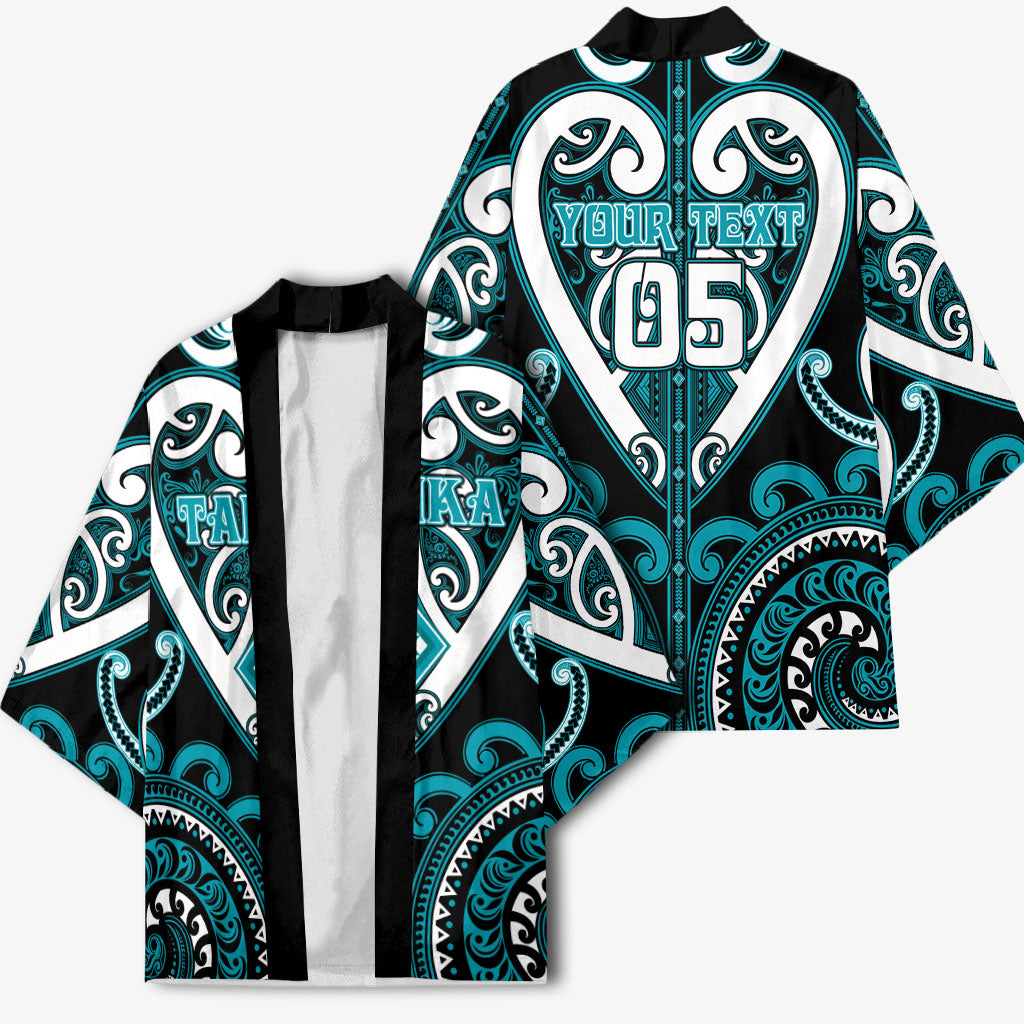 Custom Aotearoa Tapuika Kimono Maori Tribal Pattern