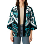 Custom Aotearoa Tapuika Kimono Maori Tribal Pattern