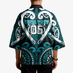 Custom Aotearoa Tapuika Kimono Maori Tribal Pattern