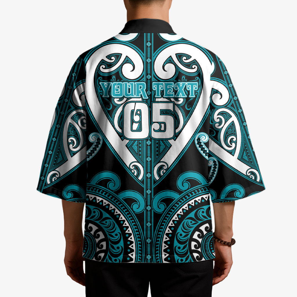 Custom Aotearoa Tapuika Kimono Maori Tribal Pattern