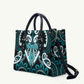 Aotearoa Tapuika Leather Bag Maori Tribal Pattern