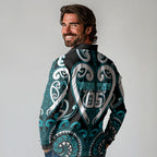 Custom Aotearoa Tapuika Long Sleeve Polo Shirt Maori Tribal Pattern