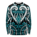 Custom Aotearoa Tapuika Long Sleeve Shirt Maori Tribal Pattern