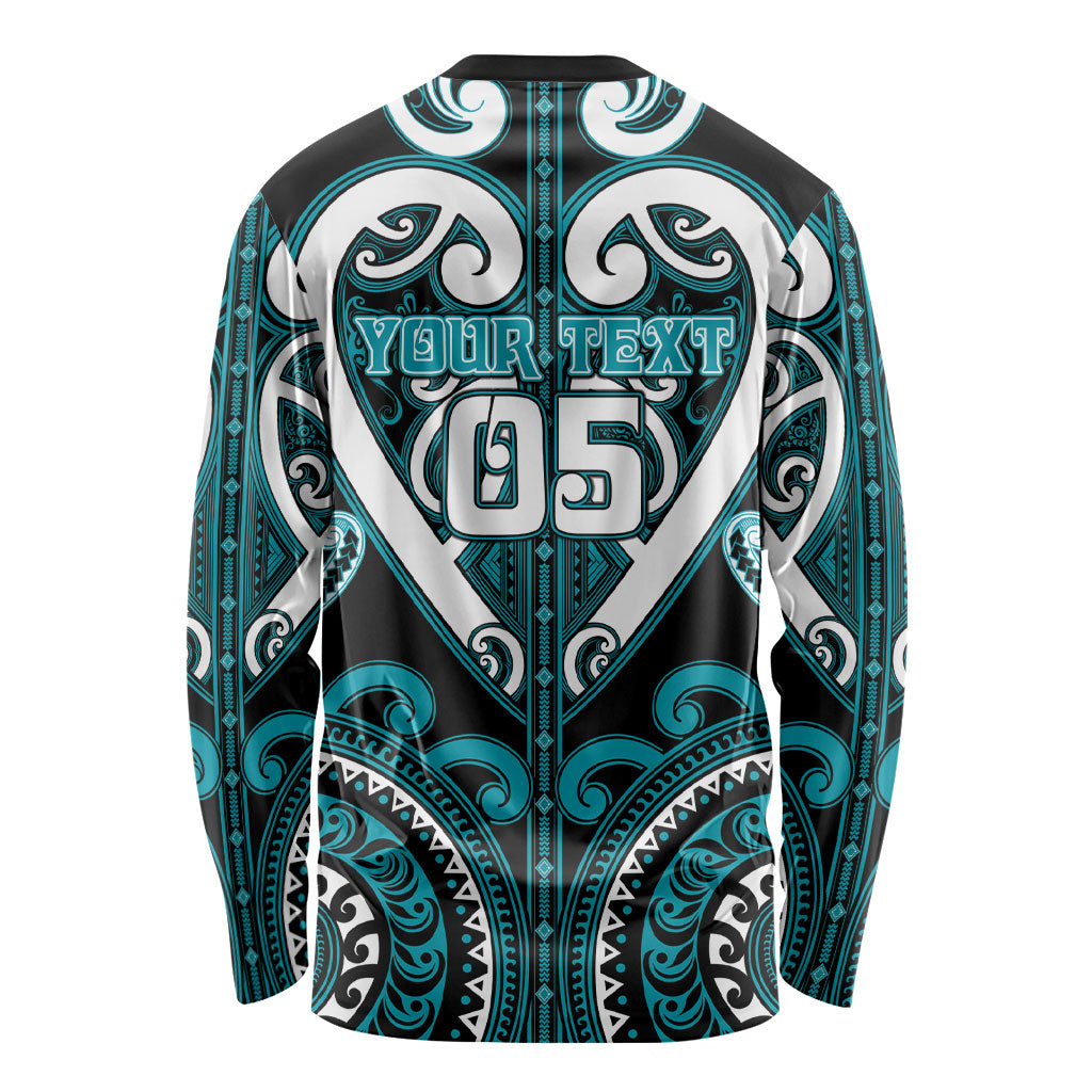 Custom Aotearoa Tapuika Long Sleeve Shirt Maori Tribal Pattern