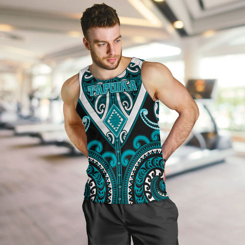 Custom Aotearoa Tapuika Men Tank Top Maori Tribal Pattern