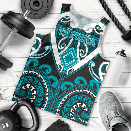Custom Aotearoa Tapuika Men Tank Top Maori Tribal Pattern