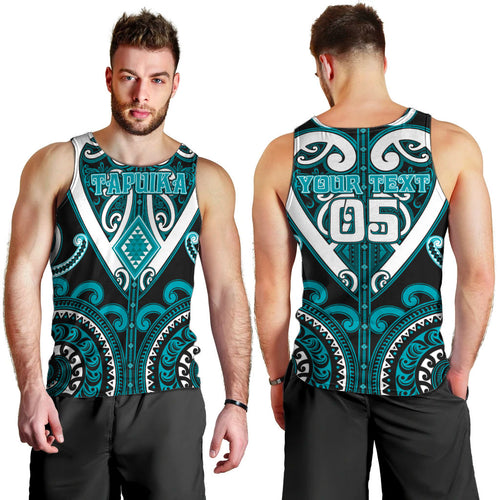 Custom Aotearoa Tapuika Men Tank Top Maori Tribal Pattern