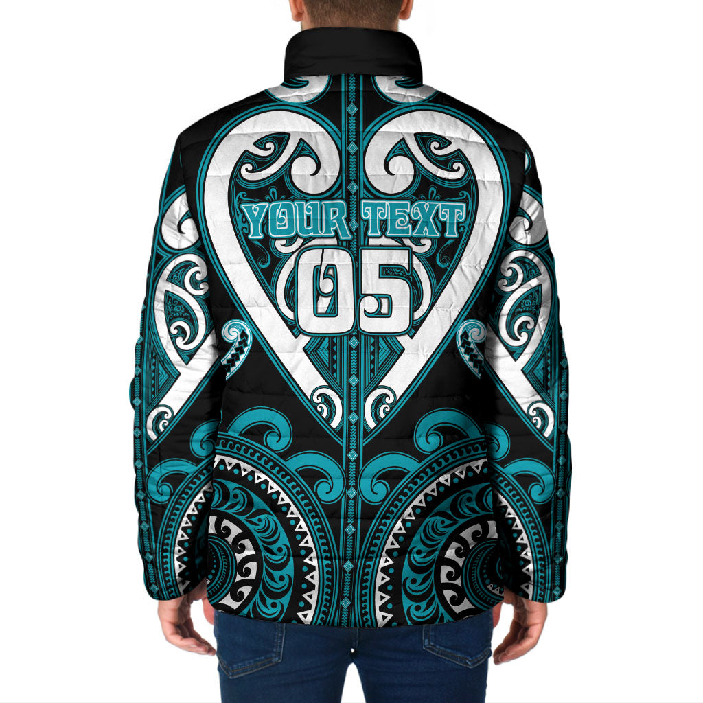 Custom Aotearoa Tapuika Padded Jacket Maori Tribal Pattern