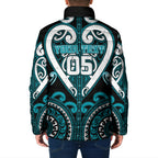 Custom Aotearoa Tapuika Padded Jacket Maori Tribal Pattern