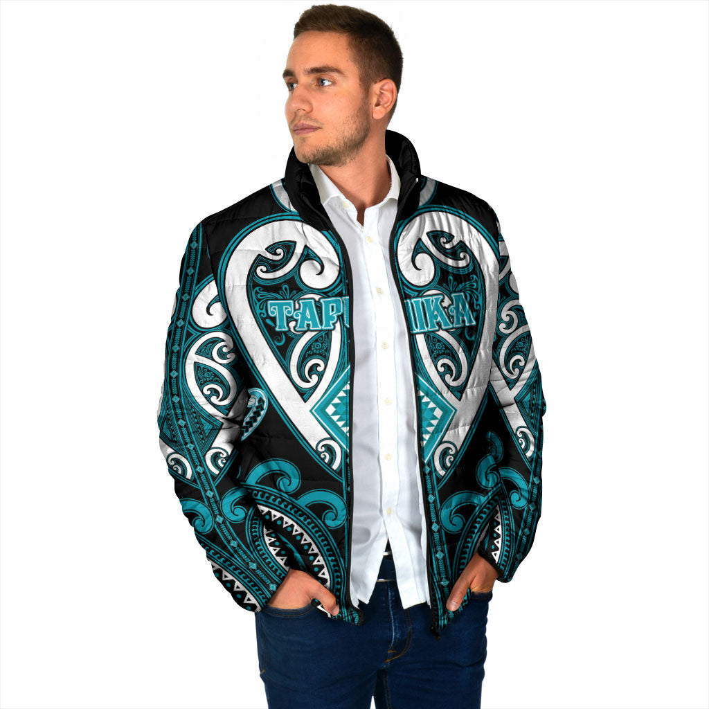 Custom Aotearoa Tapuika Padded Jacket Maori Tribal Pattern