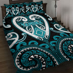 Aotearoa Tapuika Quilt Bed Set Maori Tribal Pattern