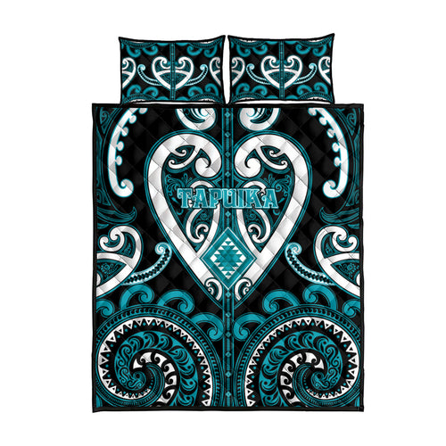 Aotearoa Tapuika Quilt Bed Set Maori Tribal Pattern