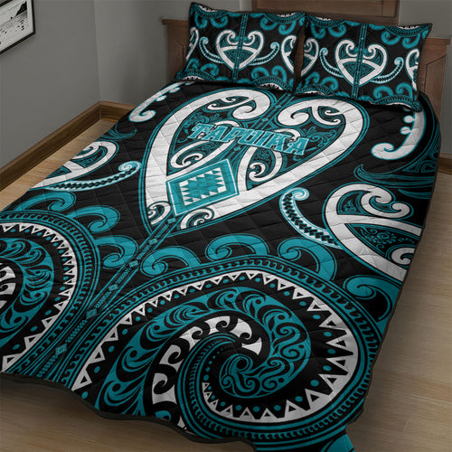 Aotearoa Tapuika Quilt Bed Set Maori Tribal Pattern