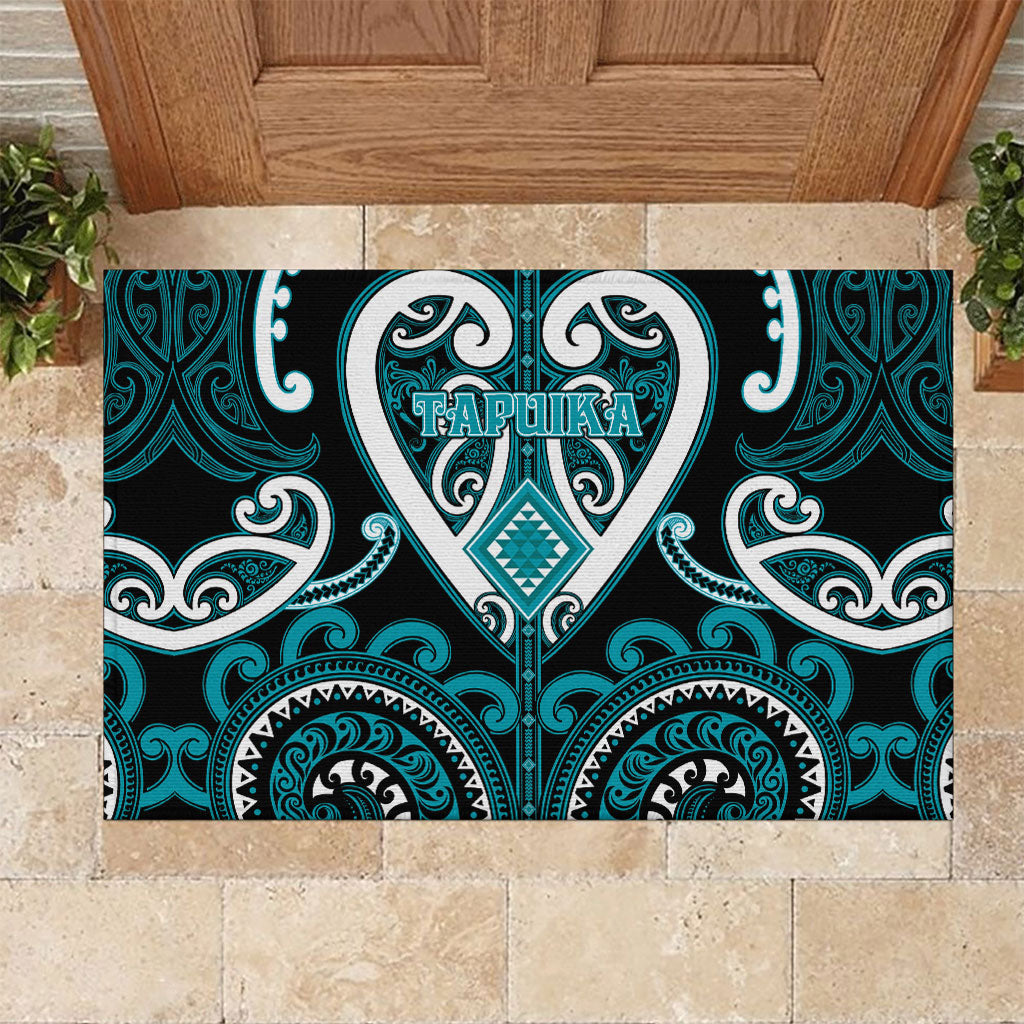 Aotearoa Tapuika Rubber Doormat Maori Tribal Pattern