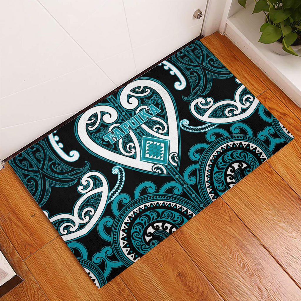 Aotearoa Tapuika Rubber Doormat Maori Tribal Pattern