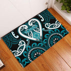 Aotearoa Tapuika Rubber Doormat Maori Tribal Pattern