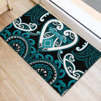 Aotearoa Tapuika Rubber Doormat Maori Tribal Pattern
