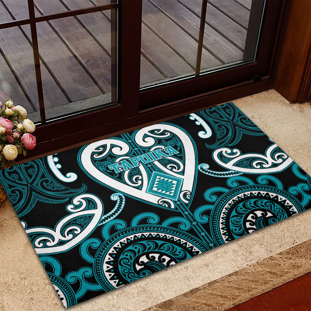 Aotearoa Tapuika Rubber Doormat Maori Tribal Pattern