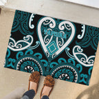 Aotearoa Tapuika Rubber Doormat Maori Tribal Pattern