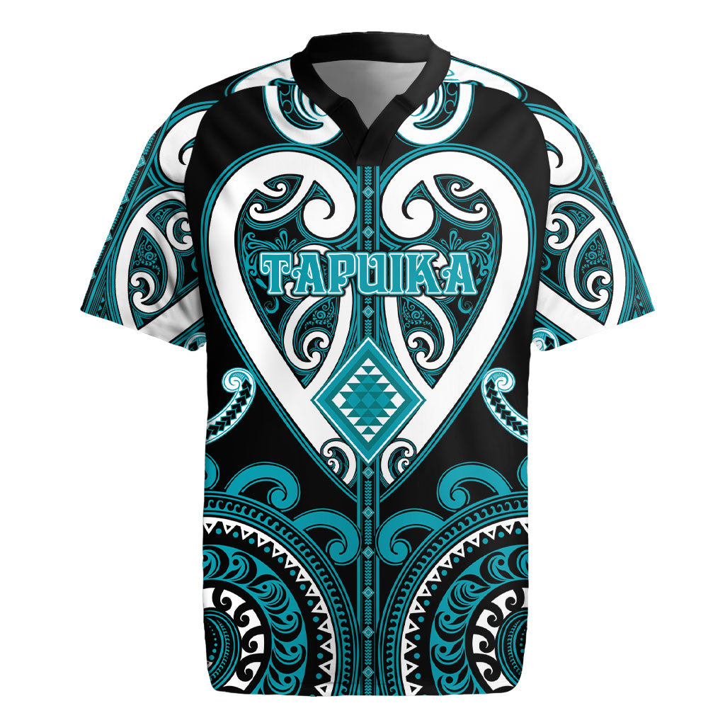 Custom Aotearoa Tapuika Rugby Jersey Maori Tribal Pattern