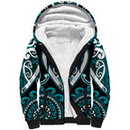 Custom Aotearoa Tapuika Sherpa Hoodie Maori Tribal Pattern