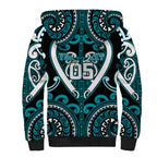Custom Aotearoa Tapuika Sherpa Hoodie Maori Tribal Pattern