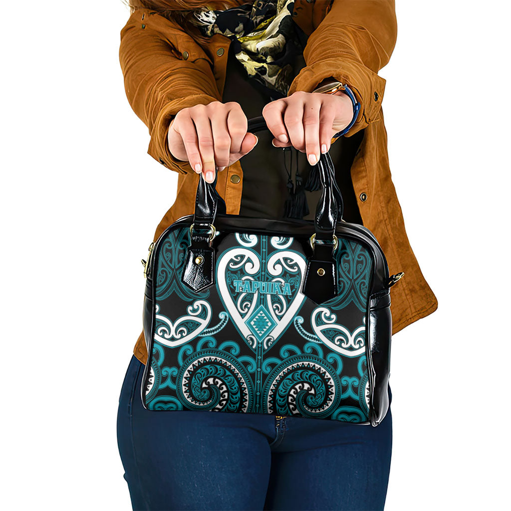Aotearoa Tapuika Shoulder Handbag Maori Tribal Pattern