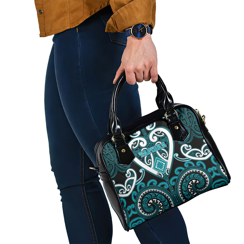 Aotearoa Tapuika Shoulder Handbag Maori Tribal Pattern