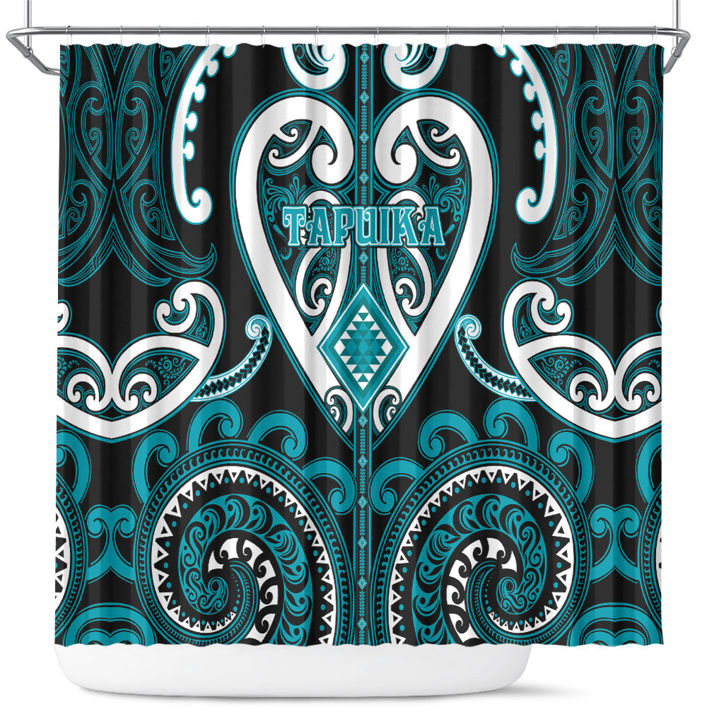 Aotearoa Tapuika Shower Curtain Maori Tribal Pattern