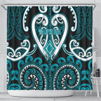 Aotearoa Tapuika Shower Curtain Maori Tribal Pattern
