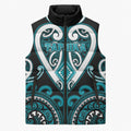 Custom Aotearoa Tapuika Sleeveless Puffer Jacket Maori Tribal Pattern