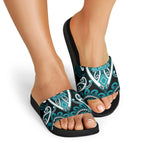 Aotearoa Tapuika Slide Sandals Maori Tribal Pattern