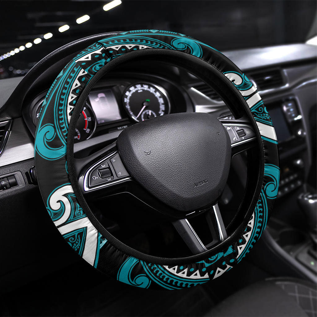 Aotearoa Tapuika Steering Wheel Cover Maori Tribal Pattern
