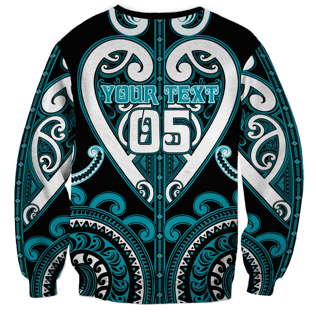Custom Aotearoa Tapuika Sweatshirt Maori Tribal Pattern