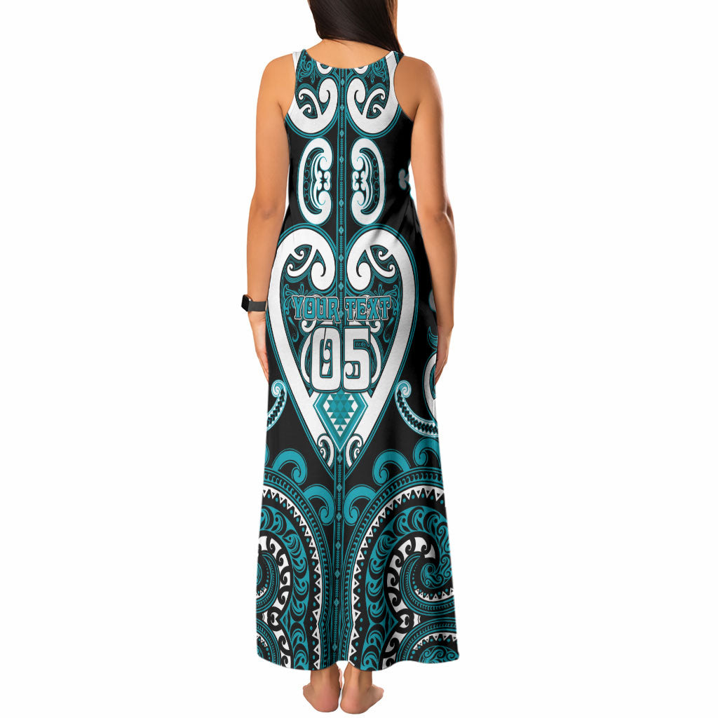Custom Aotearoa Tapuika Tank Maxi Dress Maori Tribal Pattern