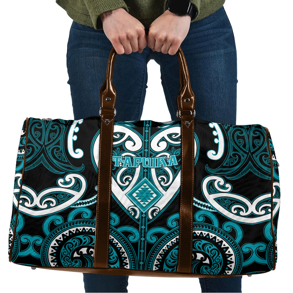 Aotearoa Tapuika Travel Bag Maori Tribal Pattern