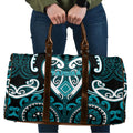 Aotearoa Tapuika Travel Bag Maori Tribal Pattern