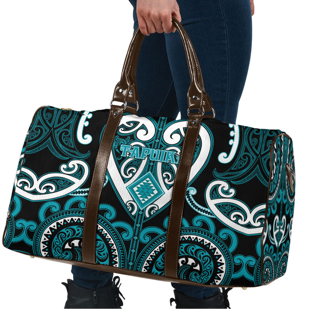 Aotearoa Tapuika Travel Bag Maori Tribal Pattern