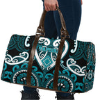 Aotearoa Tapuika Travel Bag Maori Tribal Pattern