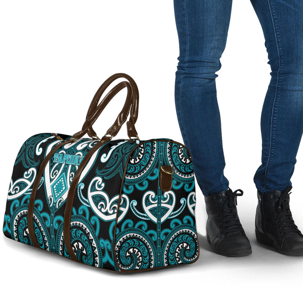 Aotearoa Tapuika Travel Bag Maori Tribal Pattern