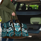 Aotearoa Tapuika Travel Bag Maori Tribal Pattern