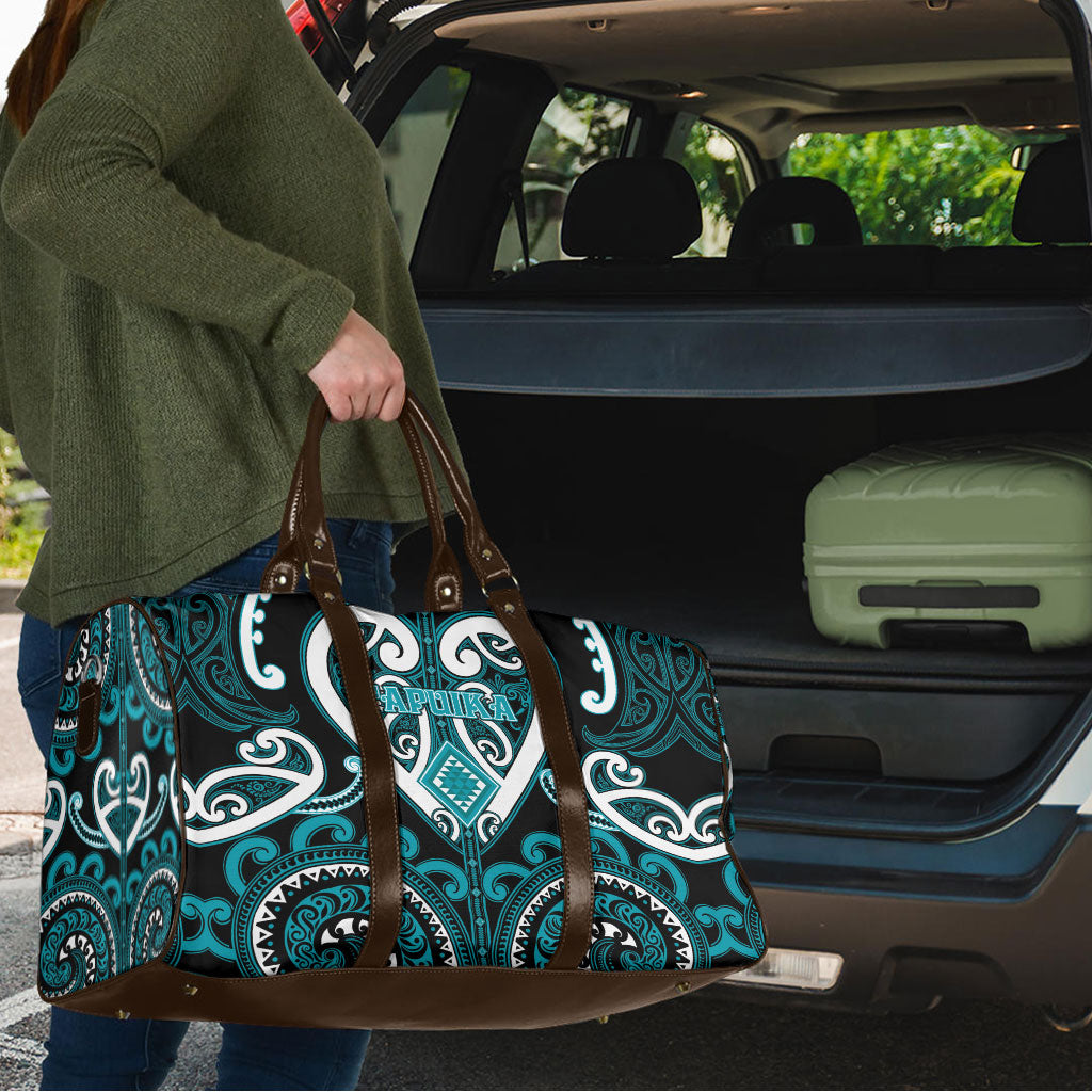 Aotearoa Tapuika Travel Bag Maori Tribal Pattern