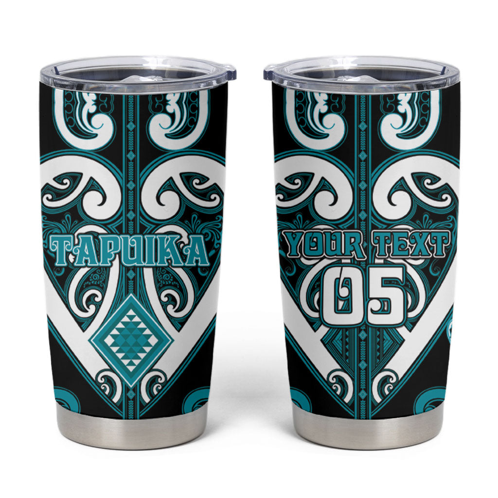 Custom Aotearoa Tapuika Tumbler Cup Maori Tribal Pattern
