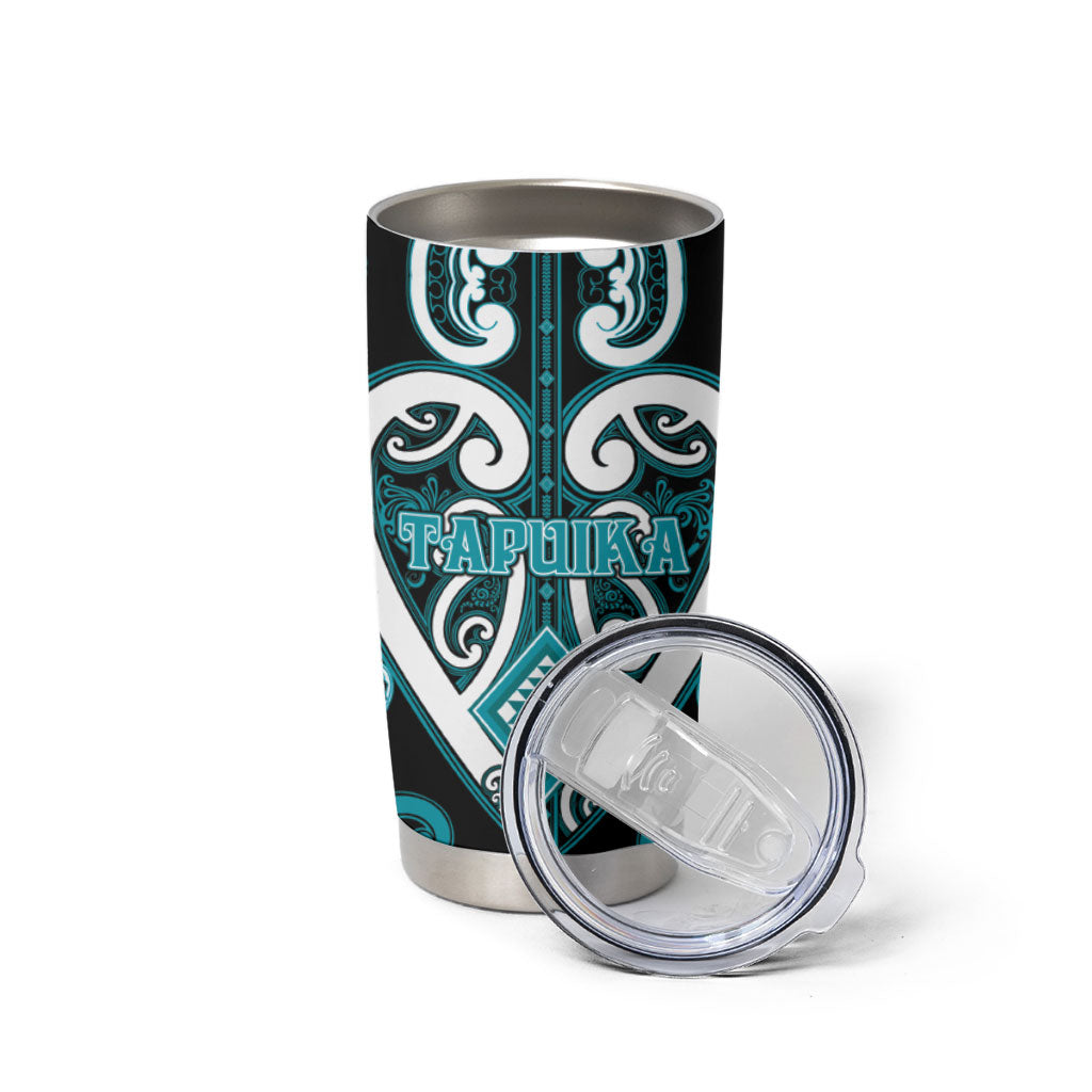 Custom Aotearoa Tapuika Tumbler Cup Maori Tribal Pattern