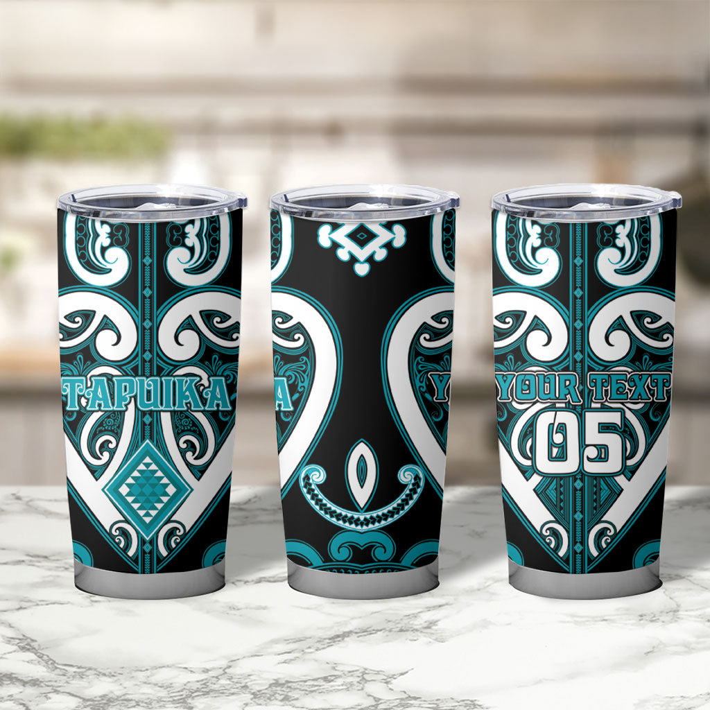 Custom Aotearoa Tapuika Tumbler Cup Maori Tribal Pattern