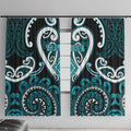 Aotearoa Tapuika Window Curtain Maori Tribal Pattern