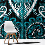 Aotearoa Tapuika Window Curtain Maori Tribal Pattern
