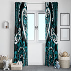 Aotearoa Tapuika Window Curtain Maori Tribal Pattern