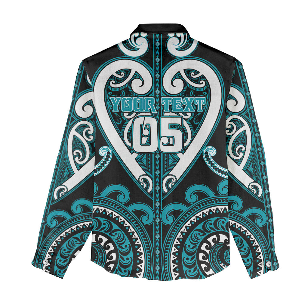 Custom Aotearoa Tapuika Women Casual Shirt Maori Tribal Pattern