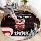 Aotearoa Toitu He Whakaputanga Round Carpet Toitu Te Tiriti O Waitangi